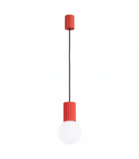 Halo Slim Pendant Ceiling Light Red 1x G9-1