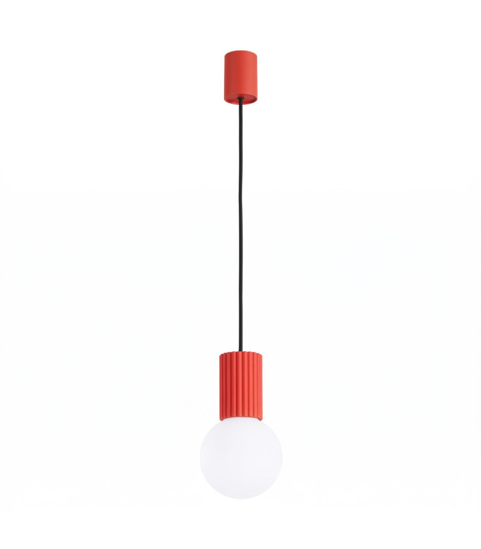 Halo Slim Pendant Ceiling Light Red 1x G9-1