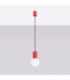 Halo Slim Pendant Ceiling Light Red 1x G9-3