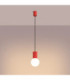 Halo Slim Pendant Ceiling Light Red 1x G9-4