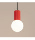 Halo Slim Pendant Ceiling Light Red 1x G9-5