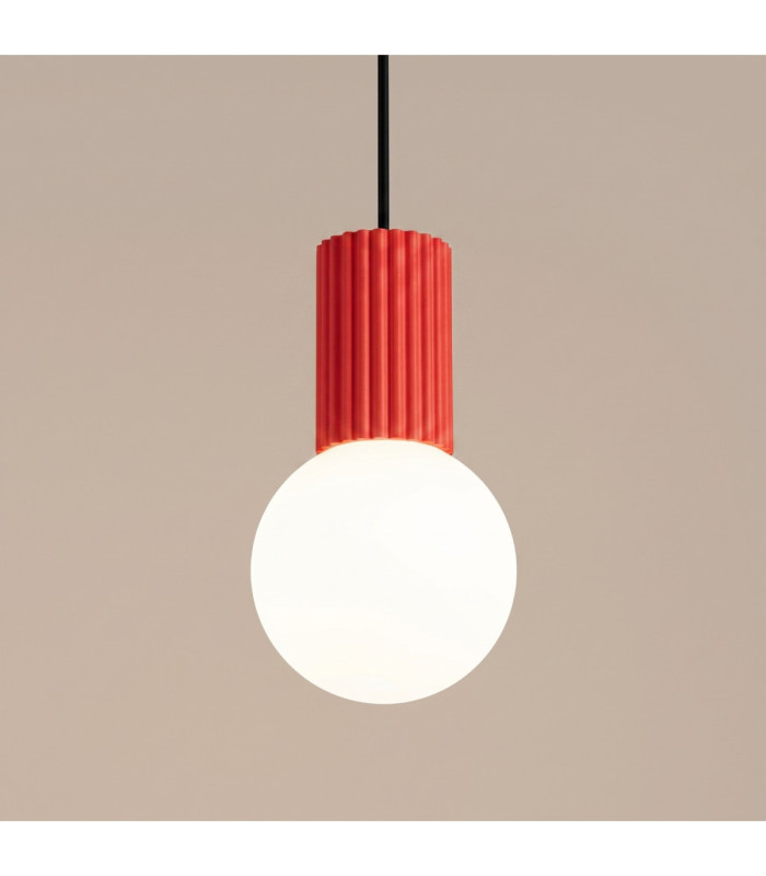 Halo Slim Pendant Ceiling Light Red 1x G9-5