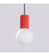 Halo Slim Pendant Ceiling Light Red 1x G9-6