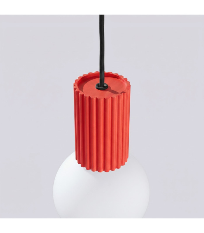 Halo Slim Pendant Ceiling Light Red 1x G9-8