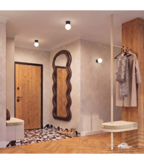 Halo Globe Wall Lights Brown IP44 1x G9-2