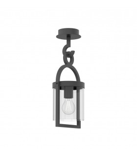 Ceiling, 1 x E27, IP54, Anthracite - 1
