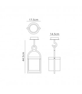 Ceiling, 1 x E27, IP54, Anthracite - 2