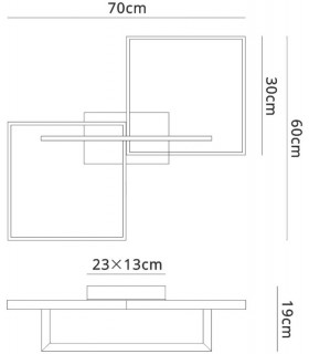 Ceiling, 48W LED, 3000K, 3840lm, IP20, Matt White - 2