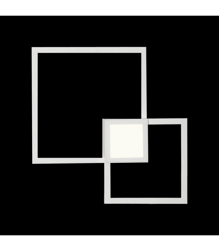 Flush Wall Lamp, 48W LED, 3000K, 3600lm, White - 3
