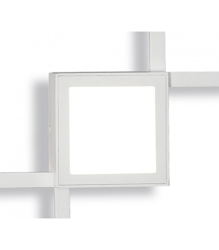 Flush Wall Lamp, 48W LED, 3000K, 3600lm, White - 4
