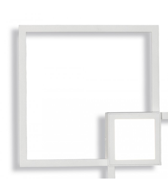 Flush Wall Lamp, 48W LED, 3000K, 3600lm, White - 6