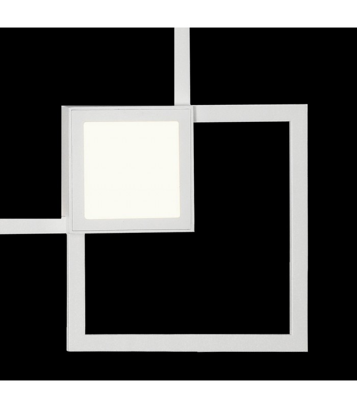 Flush Wall Lamp, 48W LED, 3000K, 3600lm, White - 8