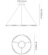 Ceiling Pendant, 46W LED, 3000K, 3220lm, IP20, Sand White - 2