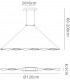 Ceiling Pendant, 33W LED, 3000K, 2310lm, IP20, Sand White - 2