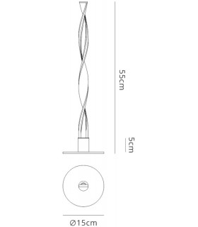 Table Lamp, 9W LED, 3000K, 630lm, IP20, Sand White - 2