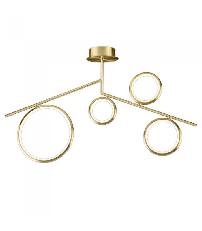 Ceiling, 42W LED, 3000K, 3150lm, IP20, Satin Gold - 1