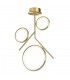 Ceiling, 36W LED, 3000K, 2700lm, IP20, Satin Gold - 1