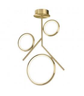 Ceiling, 36W LED, 3000K, 2700lm, IP20, Satin Gold - 1