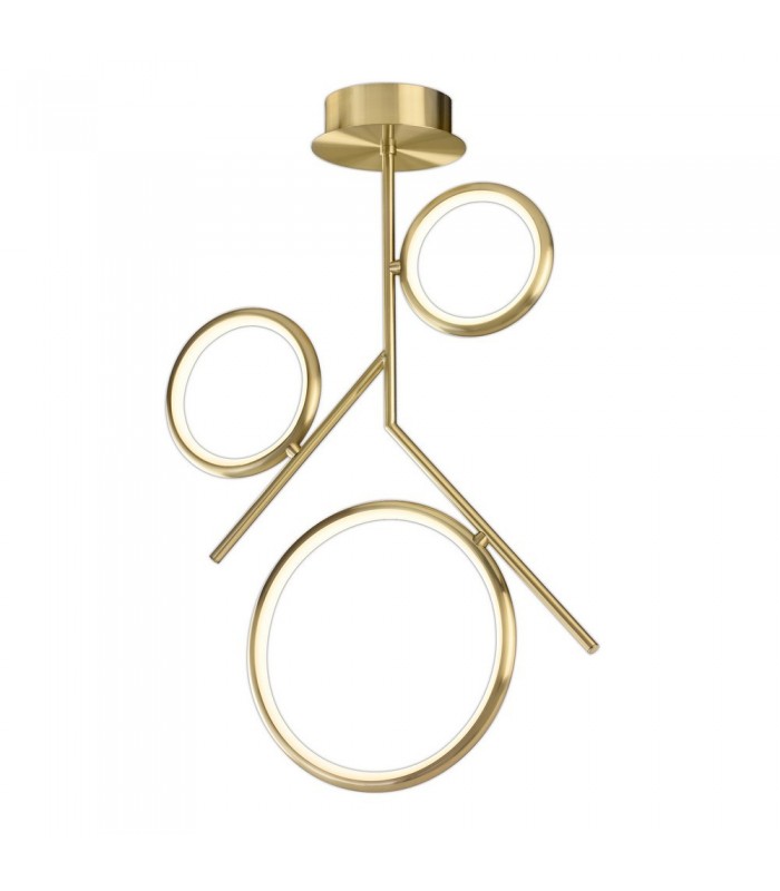 Ceiling, 36W LED, 3000K, 2700lm, IP20, Satin Gold - 1