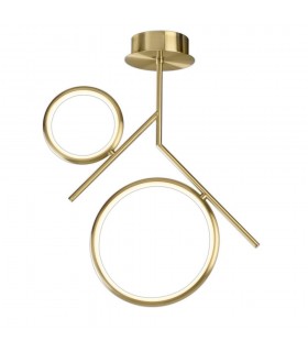 Ceiling, 30W LED, 3000K, 2250lm, IP20, Satin Gold - 1