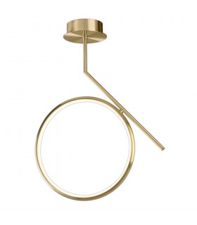 Ceiling, 25W LED, 3000K, 1875lm, IP20, Satin Gold - 1