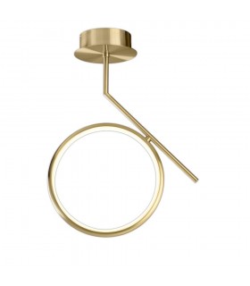 Ceiling, 20W LED, 3000K, 1500lm, IP20, Satin Gold - 1