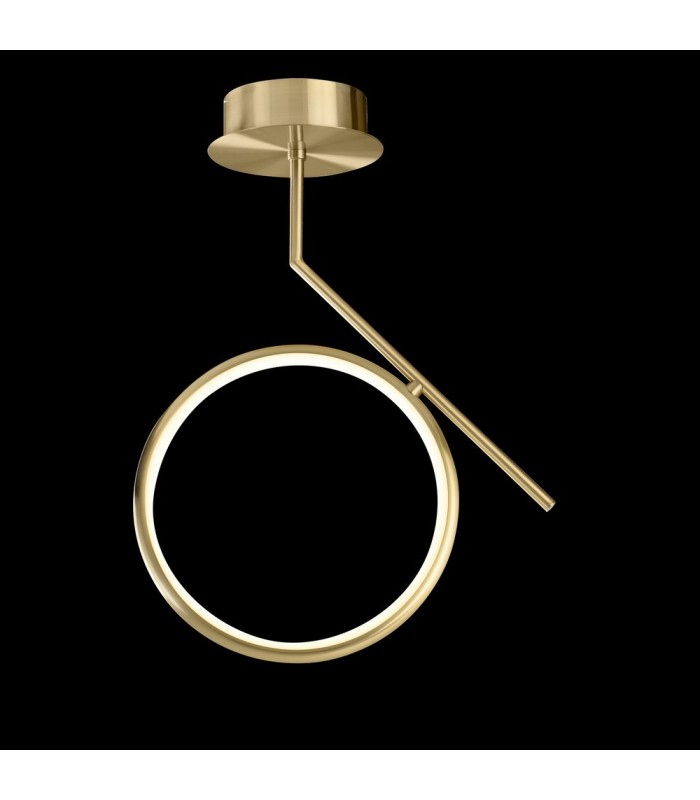 Ceiling, 20W LED, 3000K, 1500lm, IP20, Satin Gold - 3