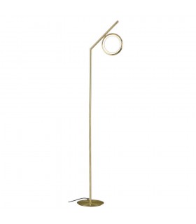 Floor Lamp, 12W LED, 3000K, 900lm, IP20, Satin Gold - 1
