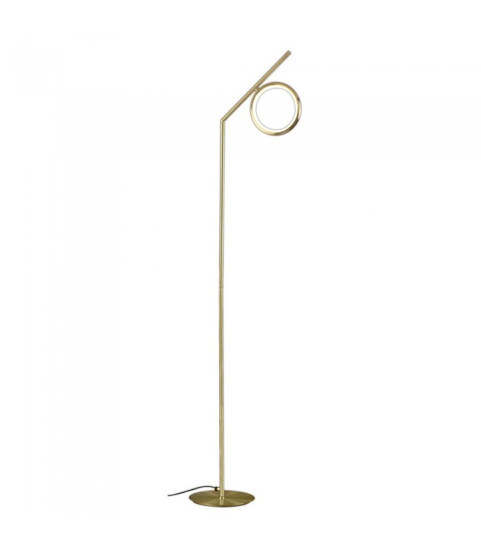 Floor Lamp, 12W LED, 3000K, 900lm, IP20, Satin Gold - 1
