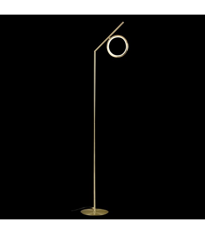 Floor Lamp, 12W LED, 3000K, 900lm, IP20, Satin Gold - 3