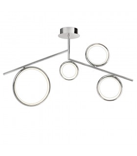 Ceiling, 42W LED, 3000K, 3150lm, IP20, Chrome - 1