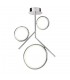 Ceiling, 36W LED, 3000K, 2700lm, IP20, Chrome - 1
