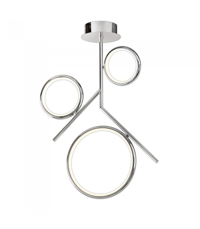 Ceiling, 36W LED, 3000K, 2700lm, IP20, Chrome - 1