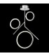 Ceiling, 36W LED, 3000K, 2700lm, IP20, Chrome - 3