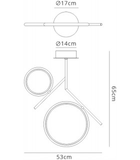 Ceiling, 30W LED, 3000K, 2250lm, IP20, Chrome - 2