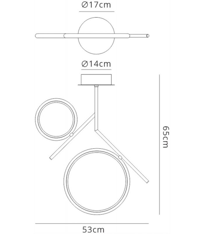 Ceiling, 30W LED, 3000K, 2250lm, IP20, Chrome - 2