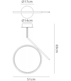 Ceiling, 25W LED, 3000K, 1875lm, IP20, Chrome - 2