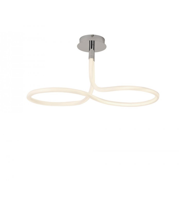 Ceiling, 40W LED, 3000K, 3000lm, IP20, Chrome - 1