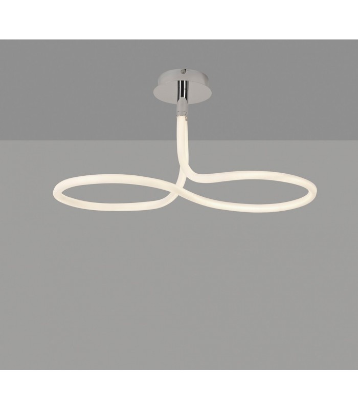 Ceiling, 40W LED, 3000K, 3000lm, IP20, Chrome - 3