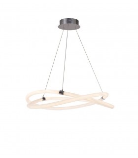 Ceiling, 60W LED, 3000K, 4500lm, IP20, Chrome - 1