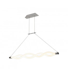 Ceiling Pendant, 40W LED, 3000K, 3000lm, IP20, Chrome - 1
