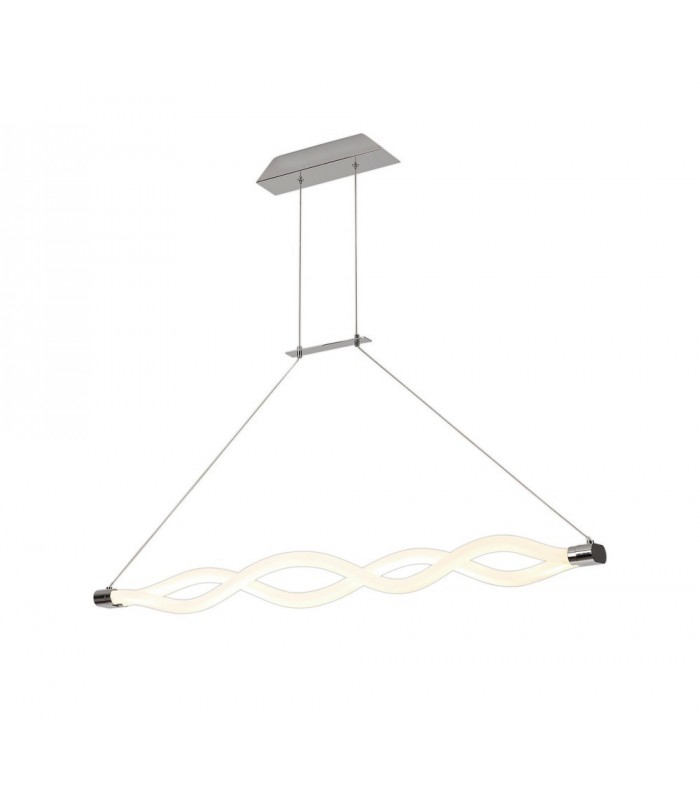 Ceiling Pendant, 40W LED, 3000K, 3000lm, IP20, Chrome - 1