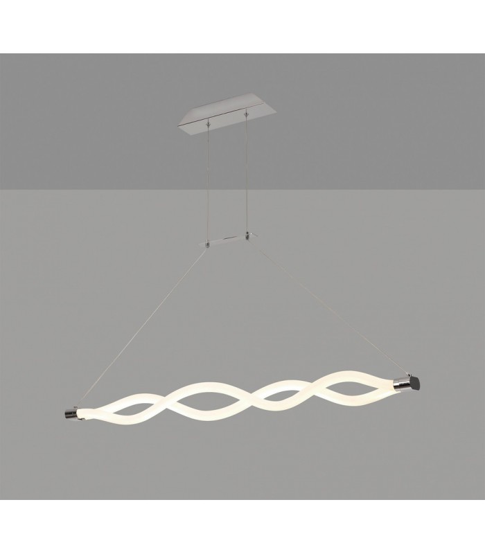 Ceiling Pendant, 40W LED, 3000K, 3000lm, IP20, Chrome - 3