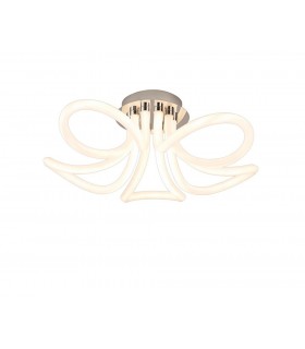 Ceiling, 60W LED, 3000K, 4500lm, IP20, Chrome - 1