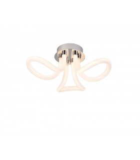 Ceiling, 40W LED, 3000K, 3000lm, IP20, Chrome - 1