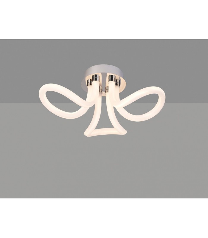 Ceiling, 40W LED, 3000K, 3000lm, IP20, Chrome - 3