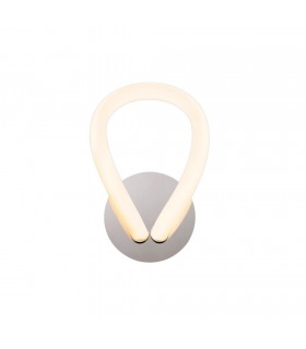 Switched Wall Lamp, 12W LED, 3000K, 900lm, IP20, Chrome - 1