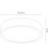 LED 12cm Round, Surface Mounted Downlight, 8W, 3000K, 680lm, Matt White, Frosted Acrylic - 2