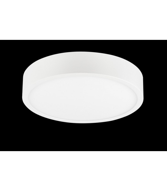 LED 12cm Round, Surface Mounted Downlight, 8W, 3000K, 680lm, Matt White, Frosted Acrylic - 3