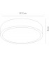 LED 17cm Round, Surface Mounted Downlight, 14W, 3000K, 1190lm, Matt White, Frosted Acrylic - 2